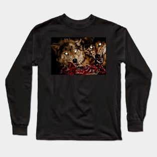 Wolf Pack Feast Long Sleeve T-Shirt